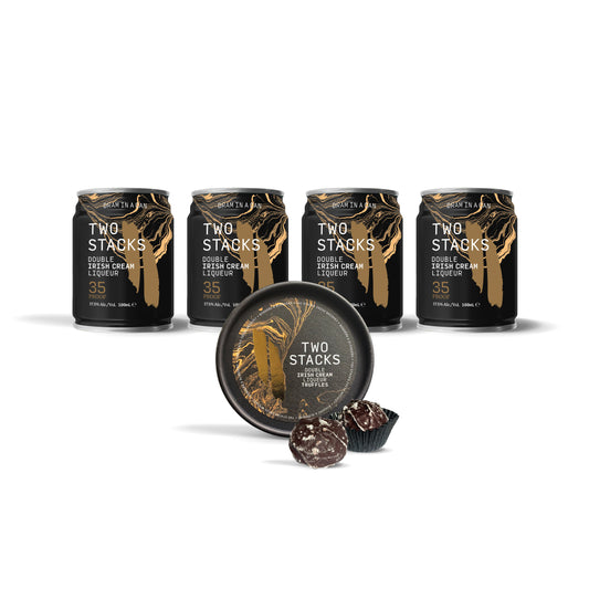 Christmas Night In Bundle: 4 x Double Irish Cream Dram In A Can & Truffles