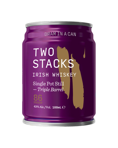 NEW: Two Stacks Triple Sherry Cask Single Pot Still Dram In A Can – 43% VOL.