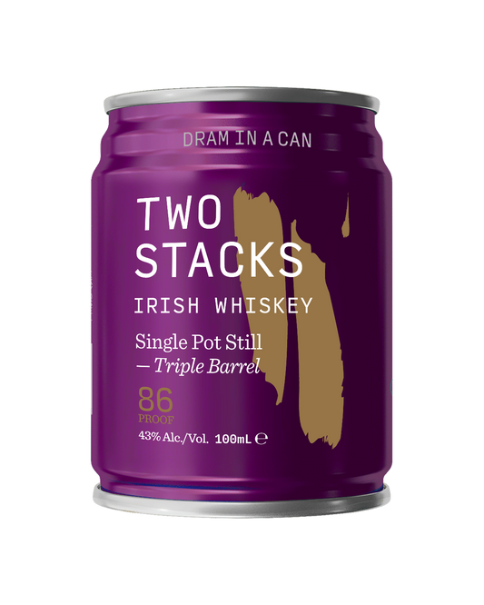NEW: Two Stacks Triple Sherry Cask Single Pot Still Dram In A Can – 43% VOL.