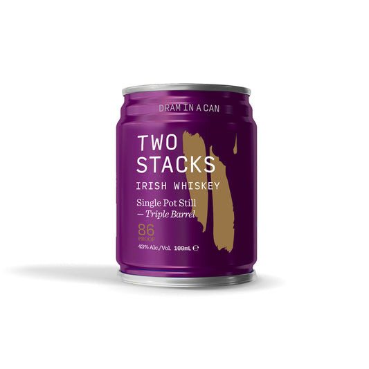 NEW: Two Stacks Triple Sherry Cask Single Pot Still Dram In A Can – 43% VOL.