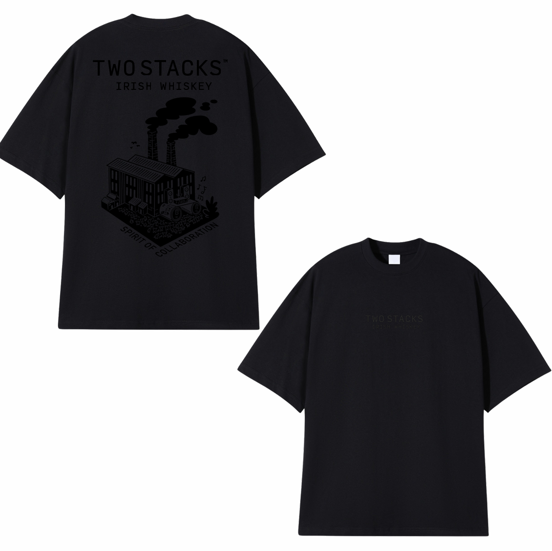 Limited Edition - BlackOut 3D Graphic T-Shirt – Two Stacks Whiskey