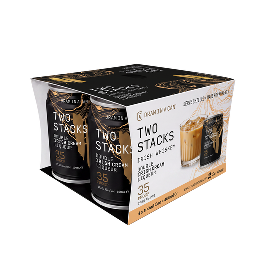 Dram In A Can - Double Irish Cream Liqueur: Multi-Pack - 17.5% (4 x 100ml)