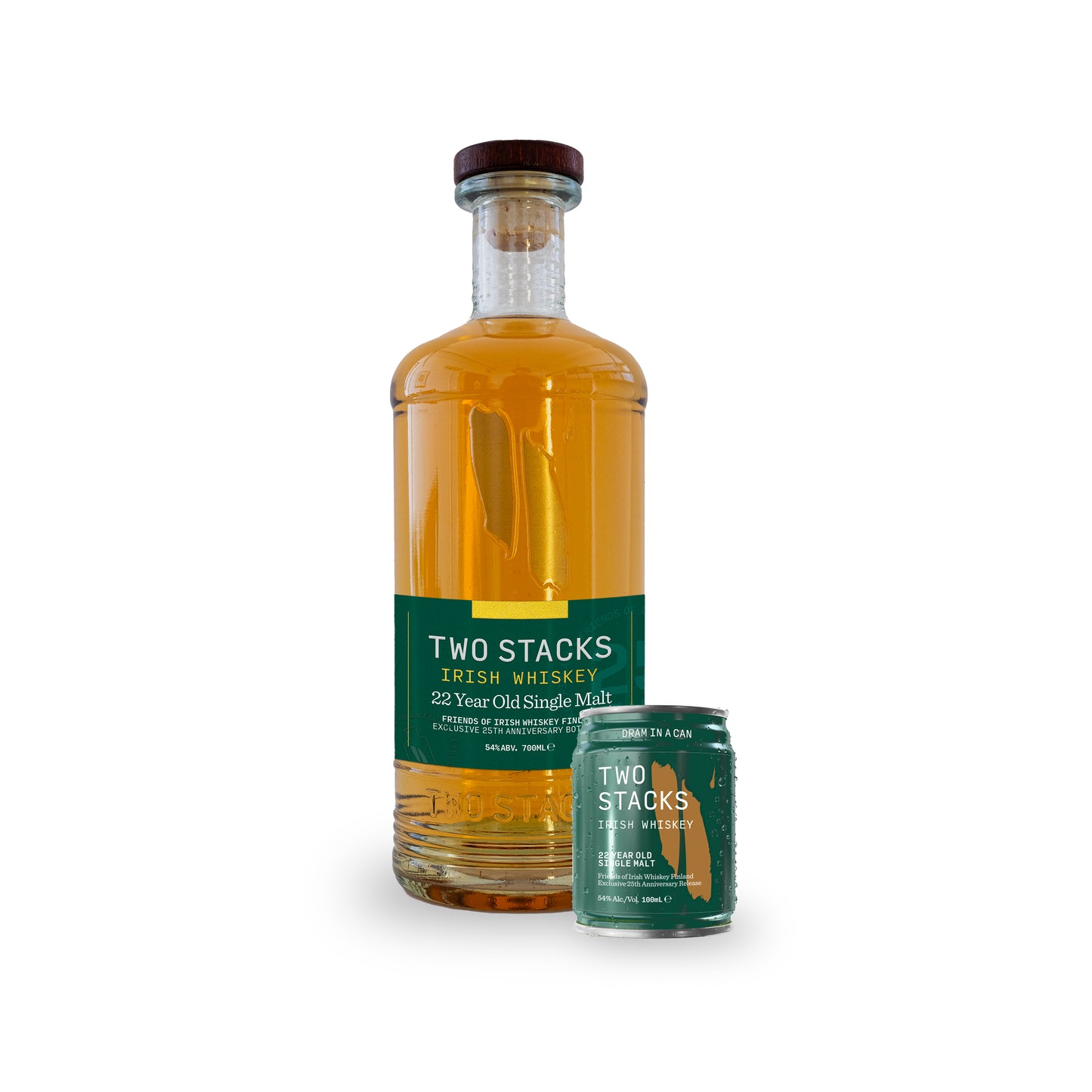 Friends of Irish Whiskey Finland - 22YO Single Malt - 54% 70cl + 100ml (Single Cask 7761)