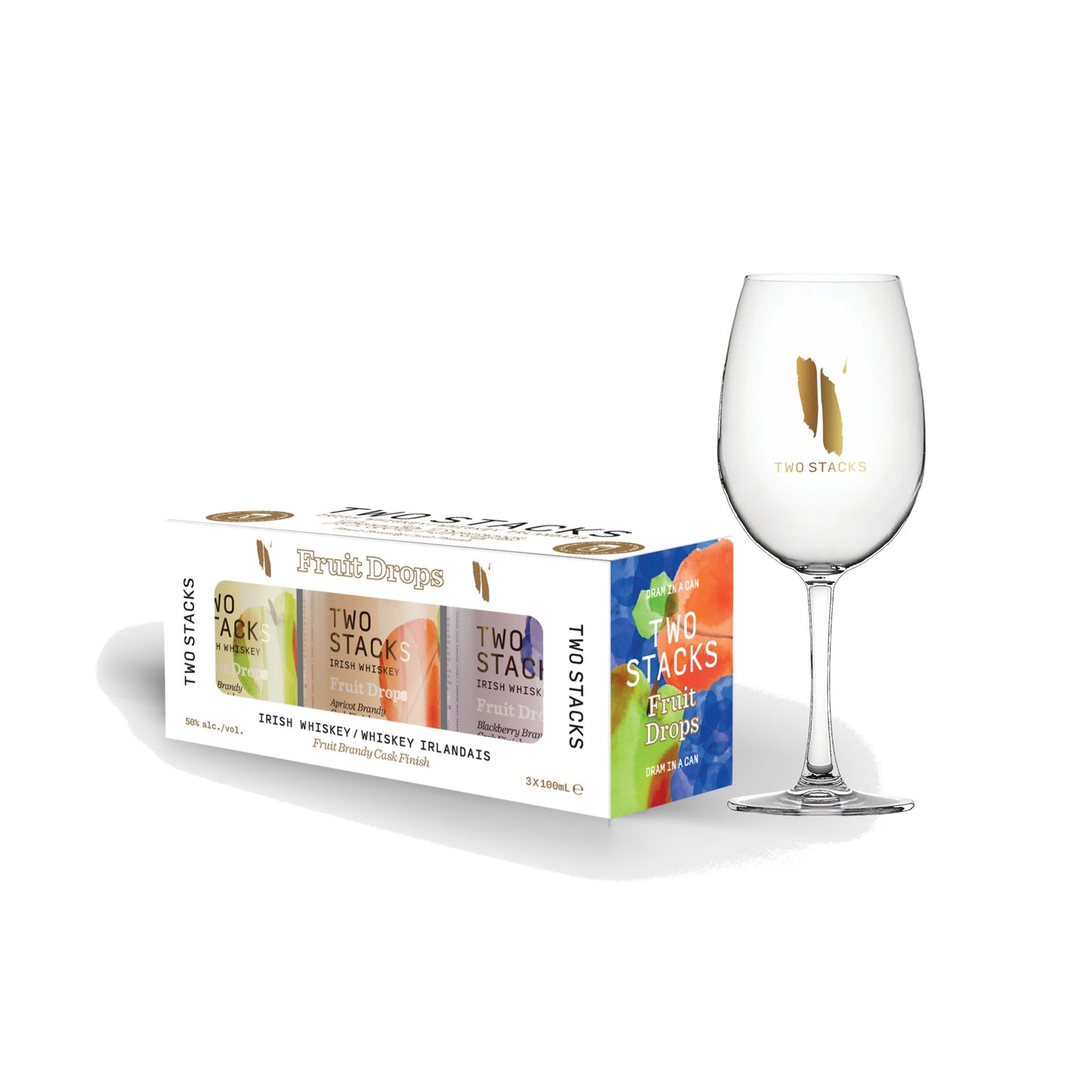 NEW: Two Stacks Fruit Drops Taste-At-Home Experience with Branded Glass